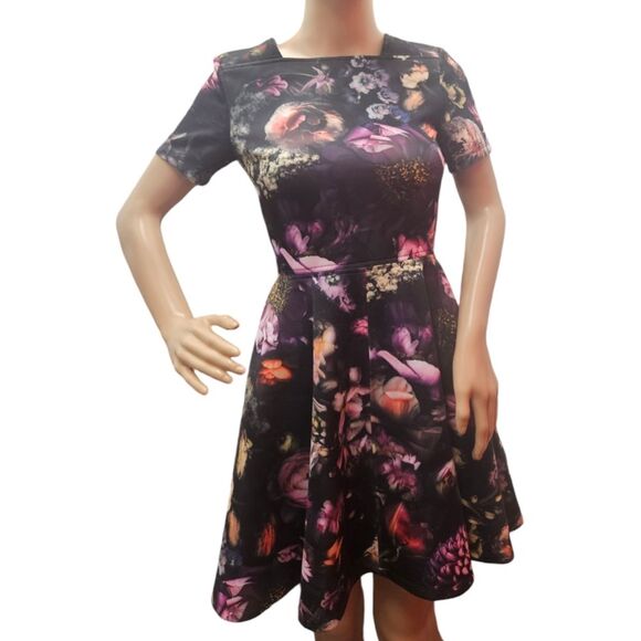 Ted Baker Tamary Shadow Floral Skater Dress - Picture 6 of 7